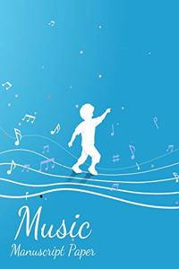 music notebook wide staff manuscript