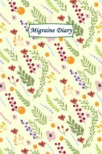 Migraine Diary: Professional Chronic Headache Migraine pain Journal - Tracking headache triggers, symptoms and pain relief options.