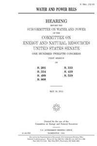 Water and power bills