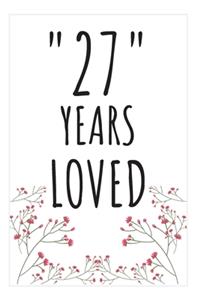 Years Loved Notebook
