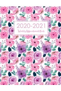 2020-2021 Weekly Appointment Book Daily Hourly Planner