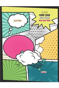 Blank Comic Book For Kids Draw Your Own!