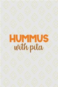 Hummus With Pita: All Purpose 6x9 Blank Lined Notebook Journal Way Better Than A Card Trendy Unique Gift Pink Yellow Texture Hummus