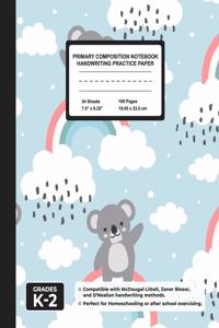 Primary Composition Notebook Handwriting Practice Paper