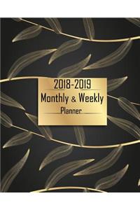 2018-2019 Weekly & Monthly Planner