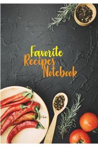 Favorite Recipes Notebook