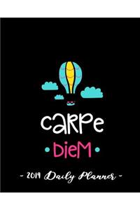 2019 Daily Planner - Carpe Diem: 8 X 10, 12 Month Success Planner, 2019 Calendar, Daily, Weekly and Monthly Personal Planner, Goal Setting Journal, Increase Productivity, 150 Pages