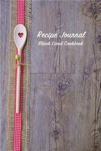 Recipe Journal Blank Lined Cookbook