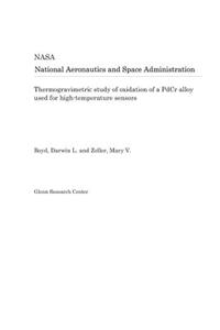 Thermogravimetric Study of Oxidation of a Pdcr Alloy Used for High-Temperature Sensors