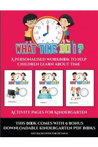 Activity Pages for Kindergarten (What time do I?)