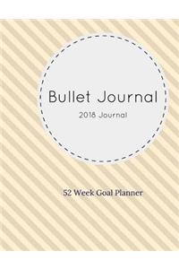 Bullet Journal Planner 2018 - 52 week goal planner
