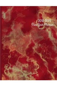 2018 - 2022 Red Marble Five Year Planner