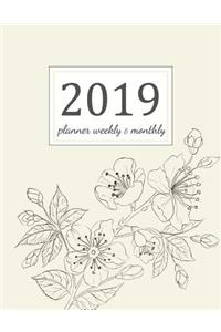 2019 Planner Weekly and Monthly