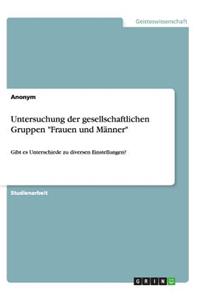 Untersuchung der gesellschaftlichen Gruppen 