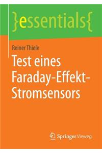 Test eines Faraday-Effekt-Stromsensors