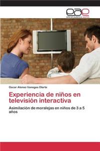 Experiencia de niños en televisión interactiva