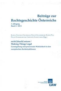 Beitrage Zur Rechtsgeschichte Osterreichs 3. Jahrgang Band 2/2013