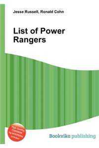 List of Power Rangers
