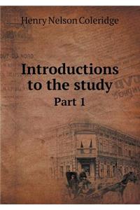 Introductions to the Study Part 1
