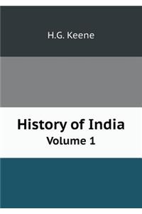 History of India Volume 1