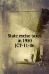 State excise taxes in 1950