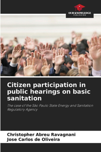 Citizen participation in public hearings on basic sanitation