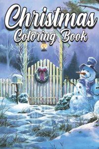 Christmas Coloring Book: An Adult Coloring Book Featuring Adorable Santa Designs for Holiday Fun, Stress Relief and Relaxation