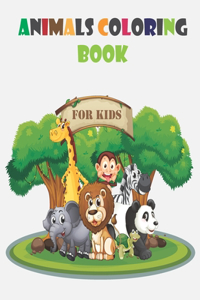 Animals Coloring Book for Kids: animals coloring book for kids ages 3-8