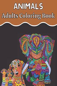 Animal Adults Coloring Book
