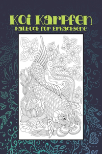 Koi Karpfen - Malbuch für Erwachsene