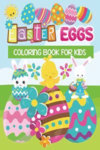 Easter eggs coloring book for kids