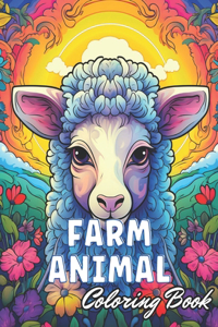 Farm Animal Mandala Coloring Book