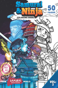 Samurai & Ninja Coloring Book
