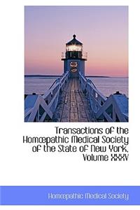 Transactions of the Hom Pathic Medical Society of the State of New York, Volume XXXV
