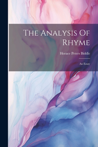 Analysis Of Rhyme