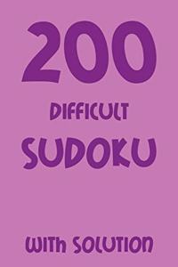 200 difficult Sudoku with solution