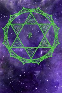 Anahata Heart Chakra Universe 6x9 100 College Ruled Lined Pages