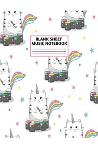 Blank Sheet Music Notebook