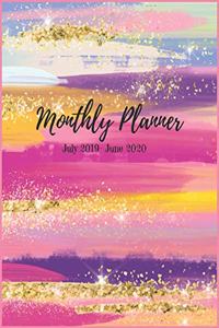 Monthly Planner July 2019 - June 2020