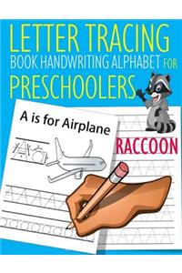 Letter Tracing Book Handwriting Alphabet for Preschoolers Raccoon