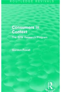 Consumers in Context