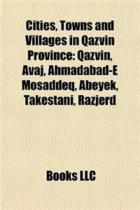 Cities, Towns and Villages in Qazvin Province