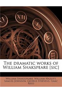 The dramatic works of William Shakspeare [sic] Volume 4