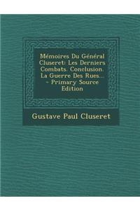 Mémoires Du Général Cluseret