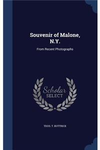 Souvenir of Malone, N.Y.