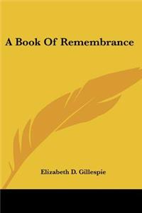 Book Of Remembrance