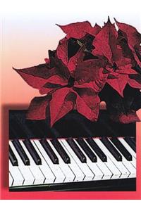 Christmas Poinsettia Keyboard Card