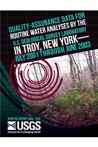 Quality-Assurance Data for Routine Water Analysis by the U.S. Geological Survey Laboratory in Troy, New York-July 2001 Through July 2003