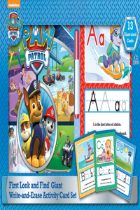 Nickelodeon Paw Patrol: First Look and Find Giant Write-And-Erase Activity Card Set