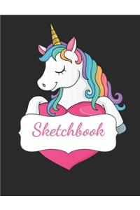 My Cute Unicorn Sketch Book